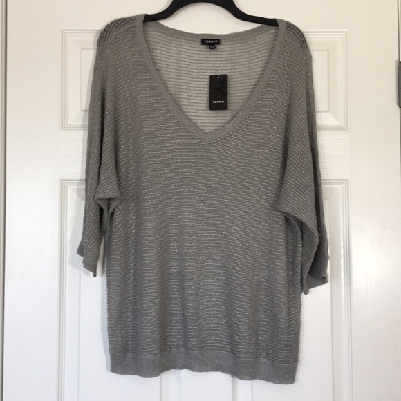NEW TORRID Open Knit Sweater Top